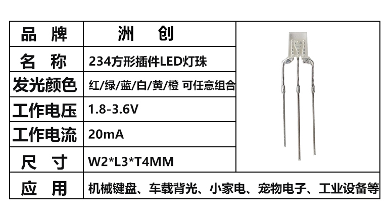 “234雙色燈珠，234全彩燈珠，插件全彩燈珠”/