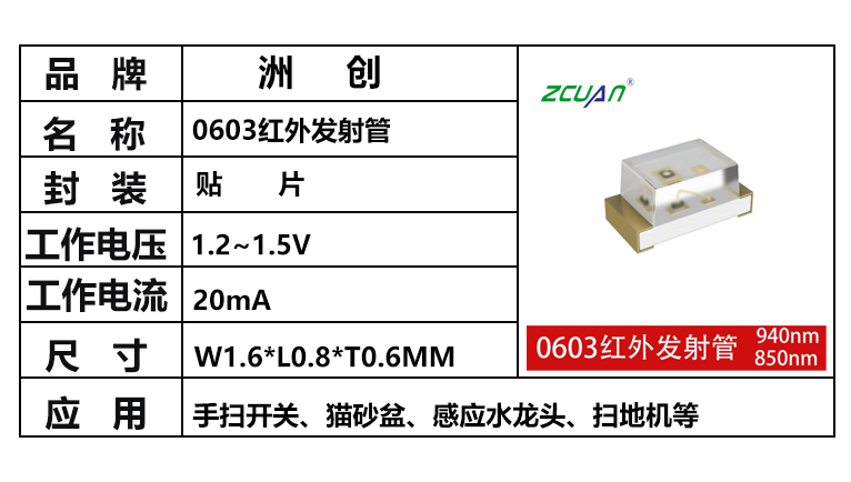 “0603紅外發射管”/